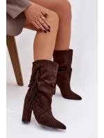 Boty na podpatku model 221126 Step in style Boty na podpatku model 221126 Step in style