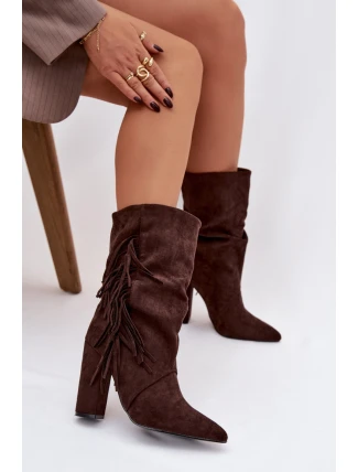 Boty na podpatku model 221126 Step in style Boty na podpatku model 221126 Step in style