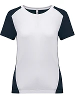 Kariban ProAct PA 4015 Dámské kontrastní sportovní tričko 20.4015 white/navy