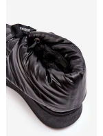 Dámské sněžné boty se zdobným uvázáním černé Siracna