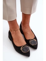 Loděnky S Nízkým Podpatkem Z Ekologického Semiše S.Barski KV27-037 Černé