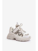 Dětské tenisky se zirkony bílé Rianalla