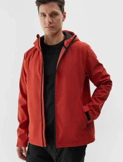 Pánská softshellová bunda s kapucí červená 4F 4FWAW24TSOFM283-61S