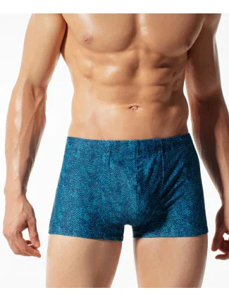 Pánské rychleschnoucí plavkové boxerky ATLANTIC - tyrkysové