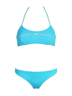 Dámské dvoudílné plavky 262618 0P313 00383 modrá - Emporio Armani