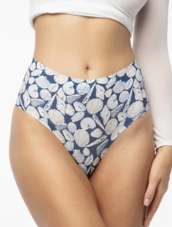 Kalhotky Shells Simple Brasil Maxi modro-bílé - Julimex