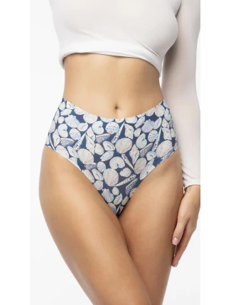 Kalhotky Shells Simple Brasil Maxi modro-bílé - Julimex