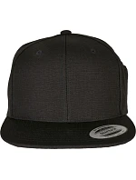 Flexfit 6089PS 6 panelová snapback kšiltovka s držák. na pero 55.89PS black