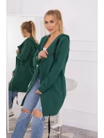 Zateplená bunda s kapucí 69413 tmavě zelená - Kesi Zateplená bunda s kapucí 69413 tmavě zelená - Kesi