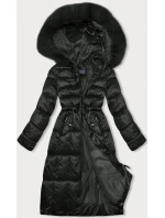 Vypasovaná dámská zimní bunda v army barvě S'west (B8207-B8282-11)