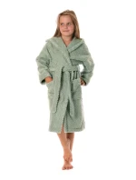 dětský župan Athena s kapucí 9116 dětské Olivová
