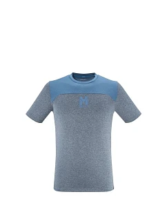 Pánské tričko MILLET Seneca Heather Ts Ss M šedo-modré