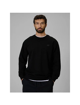 Pánská mikina z fleece s pravidelným střihem bez kapuce 4F 4FRMM00TSWSM3059-20S Pánská mikina z fleece s pravidelným střihem bez kapuce 4F 4FRMM00TSWSM3059-20S
