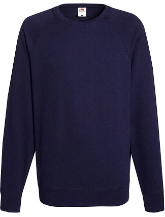 Fruit of the Loom Lightweight Raglan Sweat Pánská raglánová mikina 16.2138 deep navy Fruit of the Loom Lightweight Raglan Sweat Pánská raglánová mikina 16.2138 deep navy