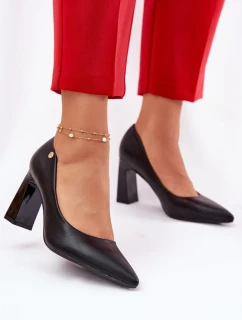 Elegantní Lodičky Na Slupek Vinceza 62221 Černé