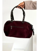 Kabelka Z Eko Zamszu Bordová Gressa