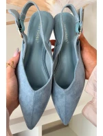 Dámské baleríny S přezkou Modré Tanelia