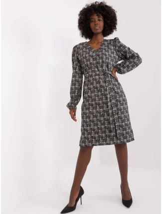 Šaty LK SK 509474 2.55P šedá černá Šaty LK SK 509474 2.55P šedá černá