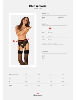 Elegantní podvazkový pás Chic Amoria garter belt - Obsessive Elegantní podvazkový pás Chic Amoria garter belt - Obsessive