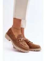 Dámské lodičky s výšivkou Camel Talesse