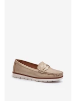 Dámské Mokasíny Z Ekokože Zlaté Nestalia