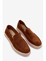 Mokasyny Espadryle Pánské Camel Rexton