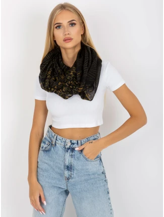 Dámská tunelová šála AT KM S 6221 khaki Dámská tunelová šála AT KM S 6221 khaki