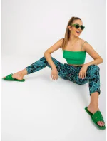 Kalhoty D73771M61869M černozelené Kalhoty D73771M61869M černozelené