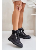 Dámské Zateplené Kotníkové Boty Traperky Na Zip Černé Mevanisa Dámské Zateplené Kotníkové Boty Traperky Na Zip Černé Mevanisa