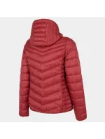 Dámská bunda W H4Z22-KUDP003 61S červená - 4F