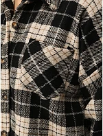 Dámská oversize košile s kostkovaným vzorem, tmavě modrá, FashionStreet TY6048 Dámská oversize košile s kostkovaným vzorem, tmavě modrá, FashionStreet TY6048