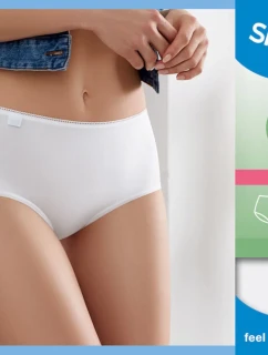 sloggi 24/7 Cotton Midi C3P - WHITE - SLOGGI WHITE - SLOGGI