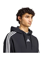 Pánská mikina adidas Essentials 3-Stripes French Terry Hoodie, černá, KY6605
