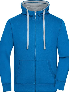 Daiber JN 963 Pánská mikina s kapucí "Lifestyle" 02.0963 cobalt/grey heather