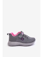 Dětské sportovní boty na zip šedé Brego