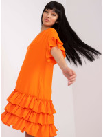 Dámské šaty-CHA-SK-1407-3.58P-oranžové