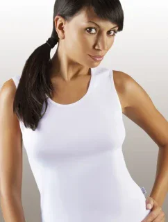 Bílá dámská košilka Emili Sara XXL-XXXL