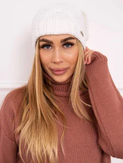Fleecová čepice Carolina K243 bílá