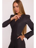 M883 Kombinéza džínového vzhledu - grafitová