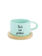 TEXT NA PŘÁNÍ - mint keramický hrníček Makronka 200 ml TEXT NA PŘÁNÍ - mint keramický hrníček Makronka 200 ml
