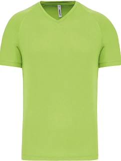 Kariban ProAct PA 476 Pánské sportovní tričko s výstřihem do V 20.P476 lime