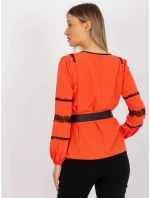 Dámská halenka LK BZ 506122.35x oranžová - FPrice Dámská halenka LK BZ 506122.35x oranžová - FPrice