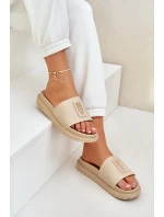 Dámské pantofle Big Star – béžové