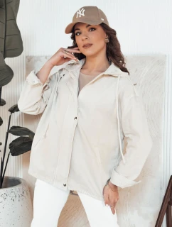 Dámská džínová bunda LASANAS light beige FashionStreet TY4314