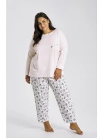 Taro Ella 3466 long/r 4XL-6XL Z25/26 dámské pyžamo