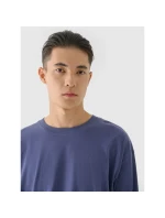 Pánské tričko oversize s potiskem a dlouhým rukávem 4F 4FRAW24TLONM507-32S