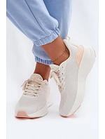 Dámské sportovní boty na platformě béžové Gelirae