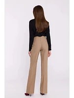 Kalhoty Bootcut S371 světle hnědé - Stylove