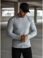 Pánské šedé tričko FashionStreet s dlouhým rukávem LX0578 Pánské šedé tričko FashionStreet s dlouhým rukávem LX0578