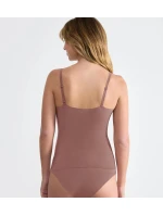 Dámský top ZERO Feel 2.0 Spaghetti Top - BROWN - hnědý 1141 - SLOGGI